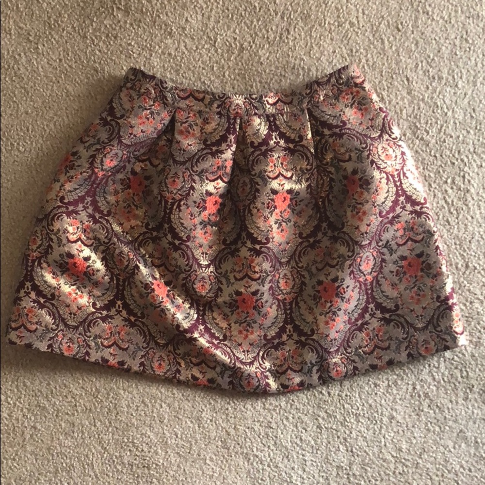 NWT Kimchi Blue Golden Brocade Skirt